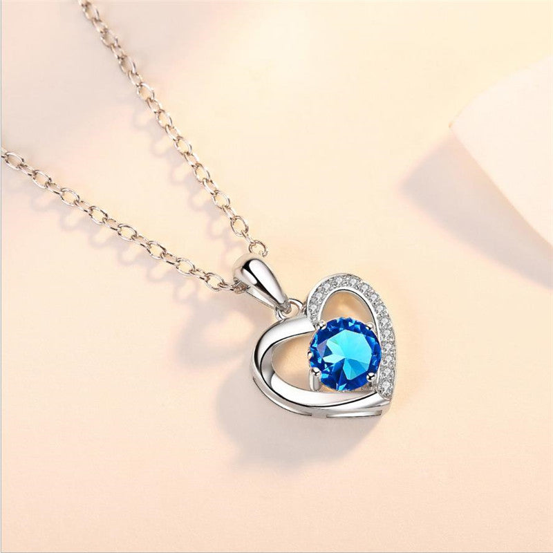 Diamond Stone Necklace + Rose Box