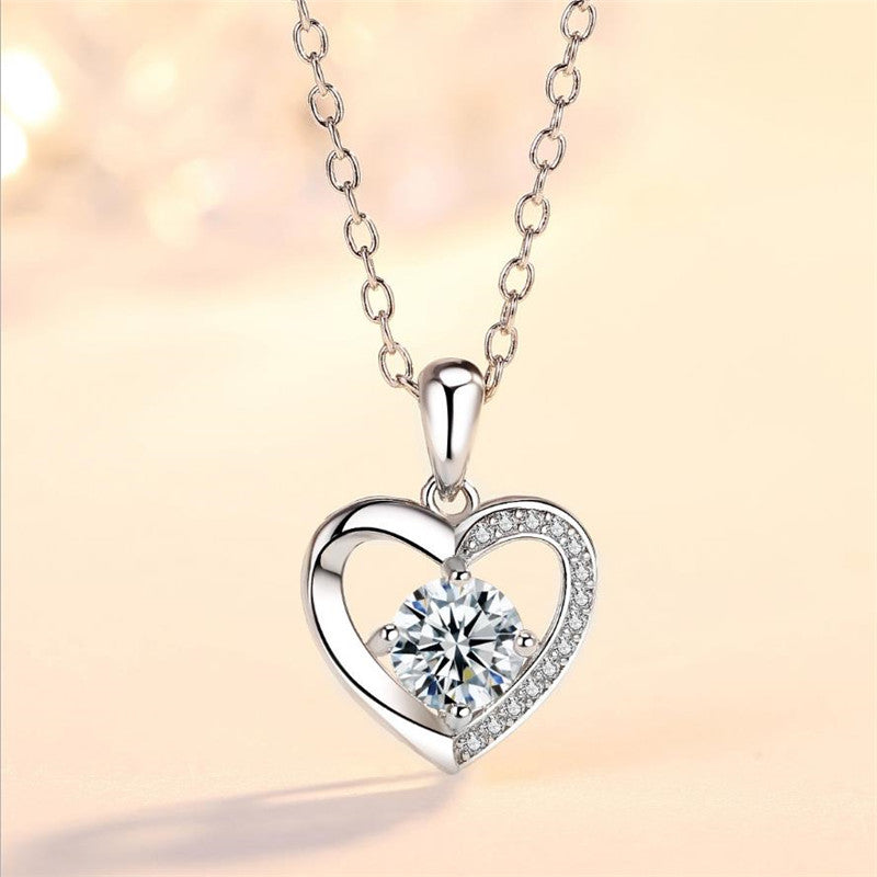 Diamond Stone Necklace + Rose Box