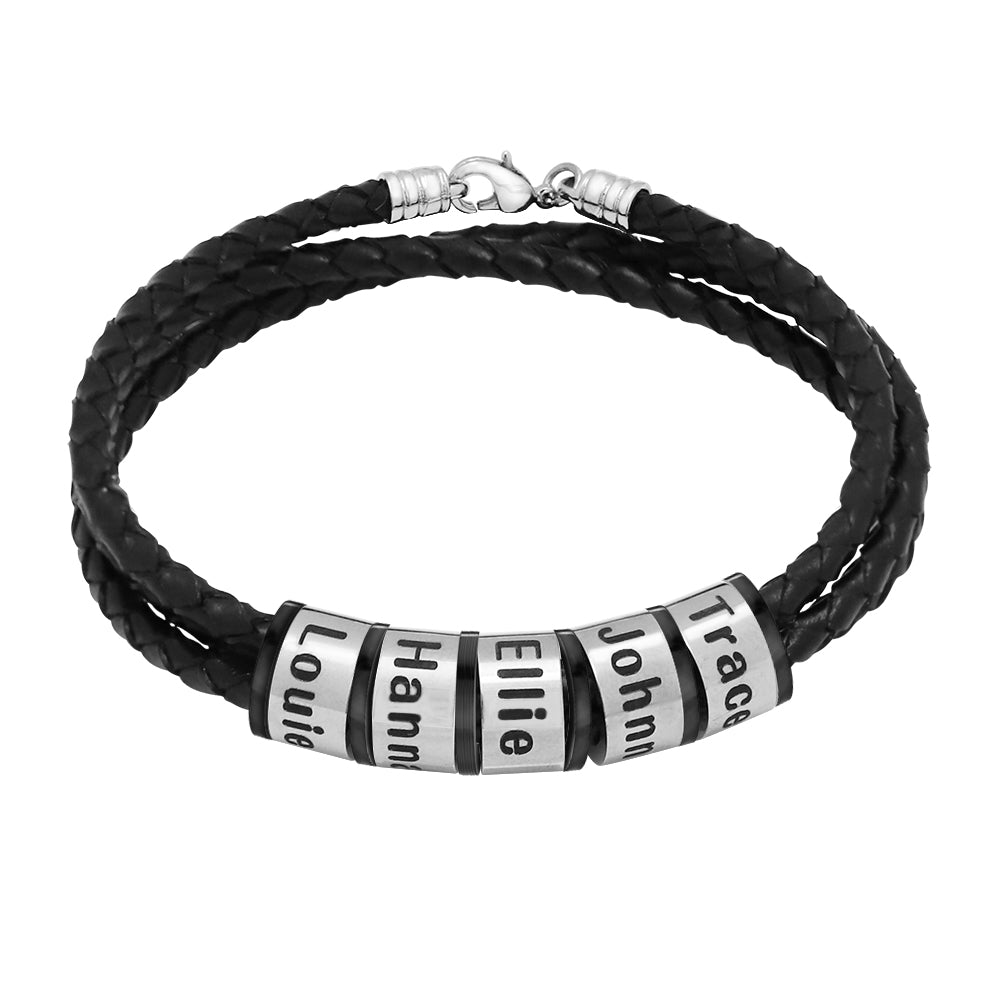Leather Bracelet – Personalized with Text