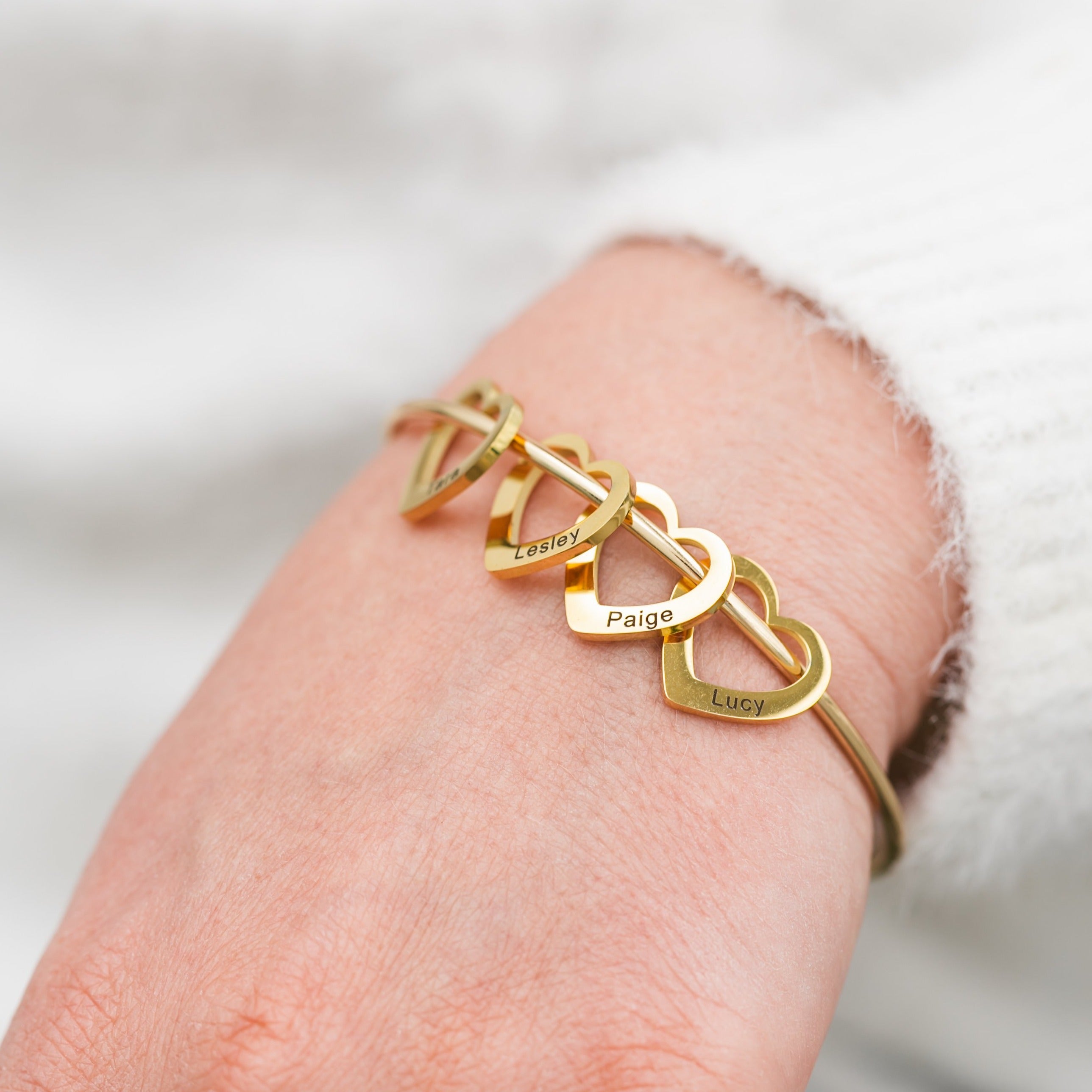 18K Gold Personalized Name Bracelet