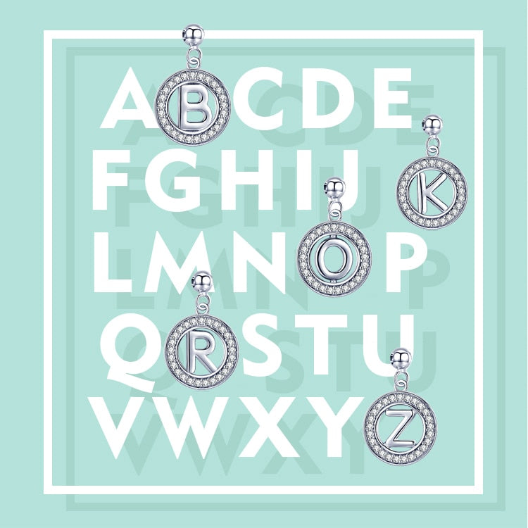 925 Silver Initial Letter Necklace