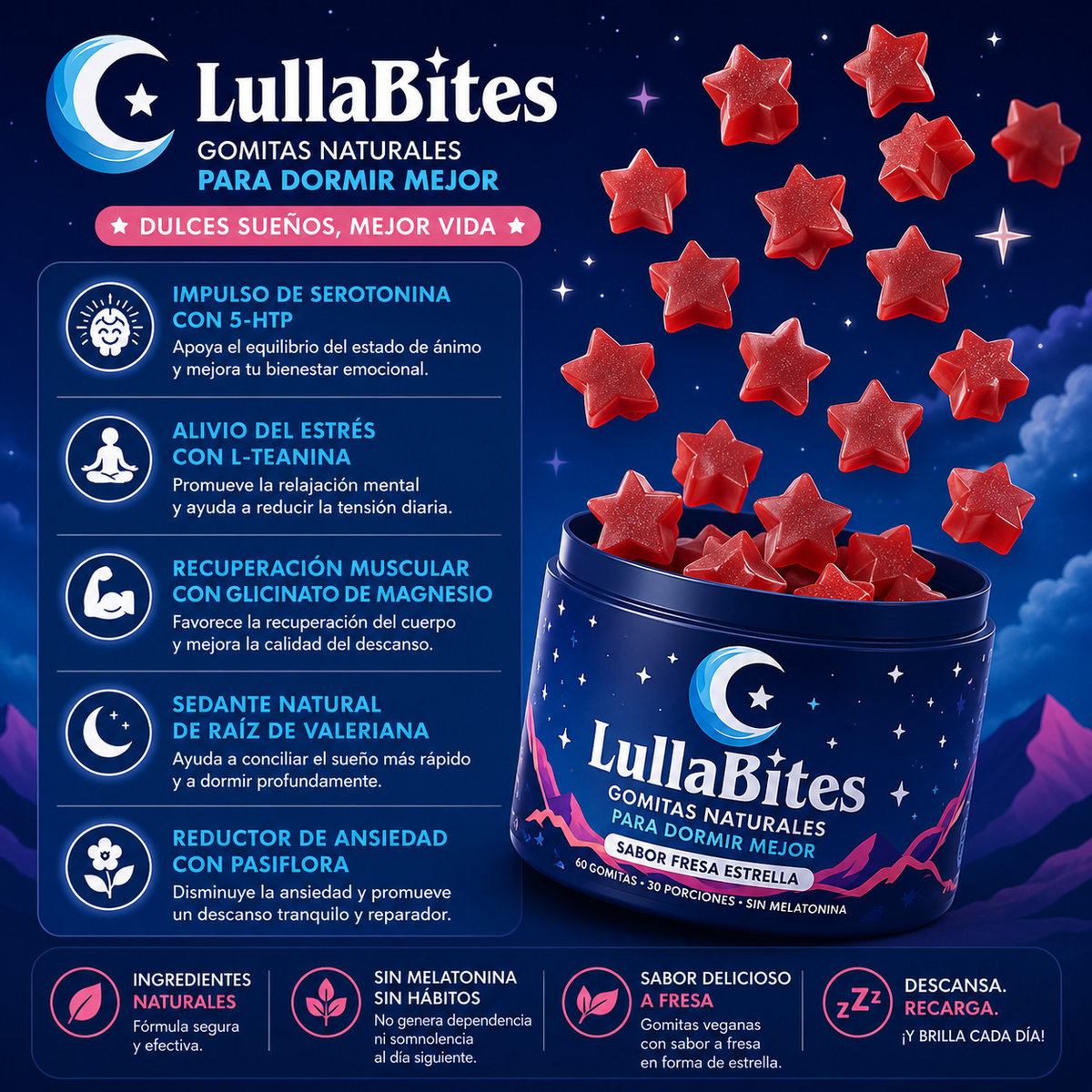 Gomitas LullaBites para dormir
