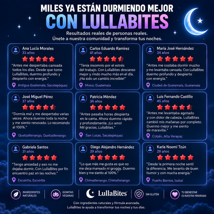 LullaBites · Gomitas para Dormir sin Melatonina