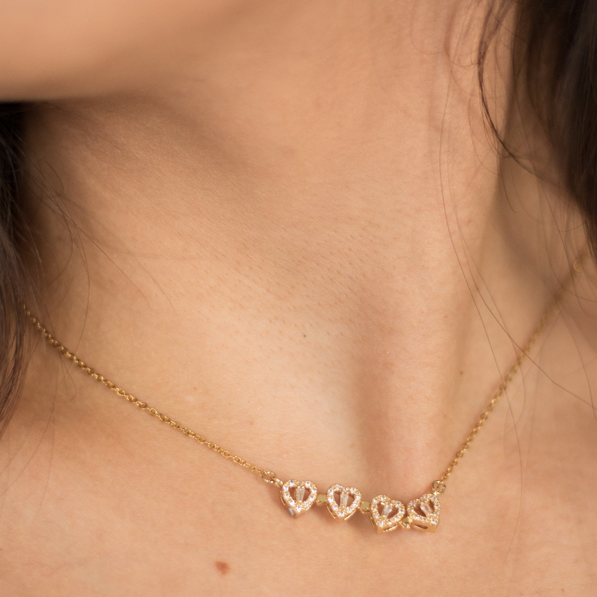 Heart Clover Necklace + Rose Box