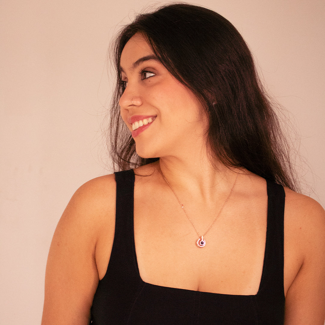I Love You Necklace in 100 Languages + Gift Box – 925 Silver