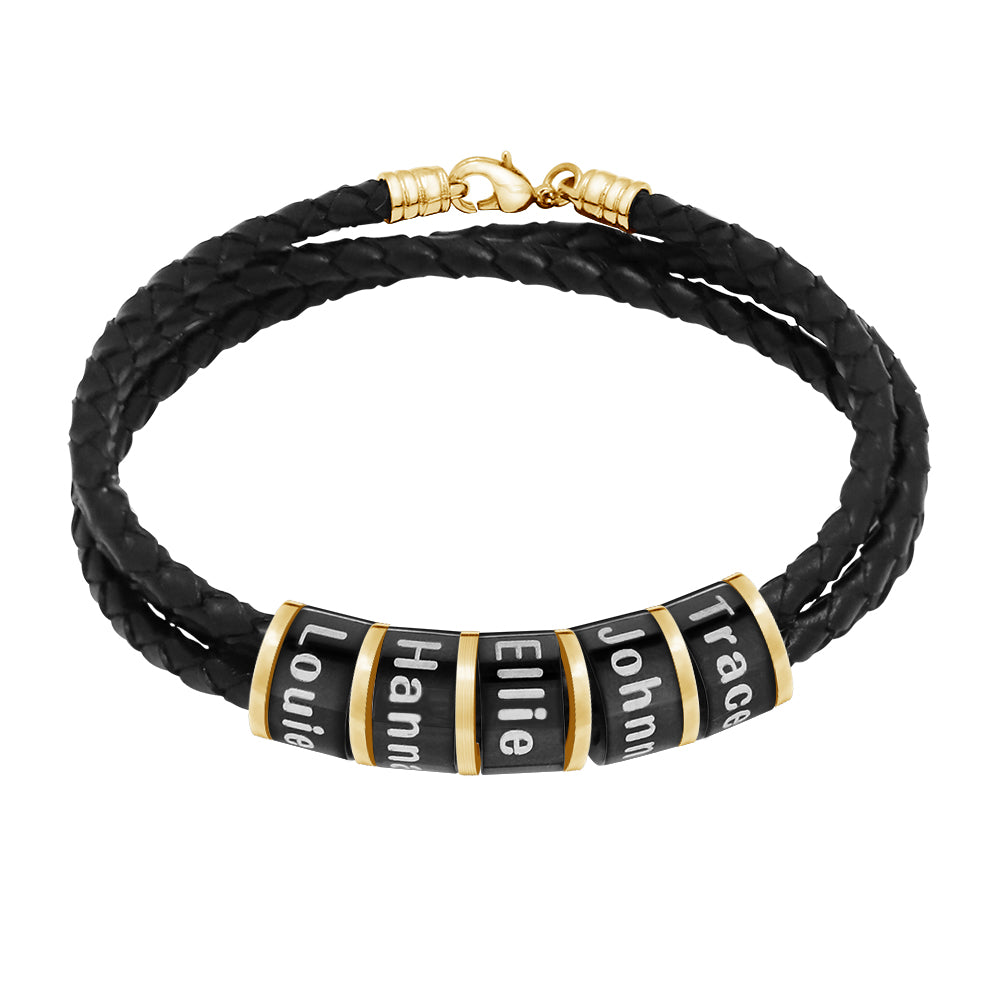 Leather Bracelet – Personalized with Text