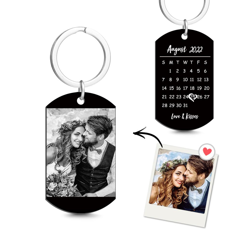 Personalized Photo Keychain – A Special Date