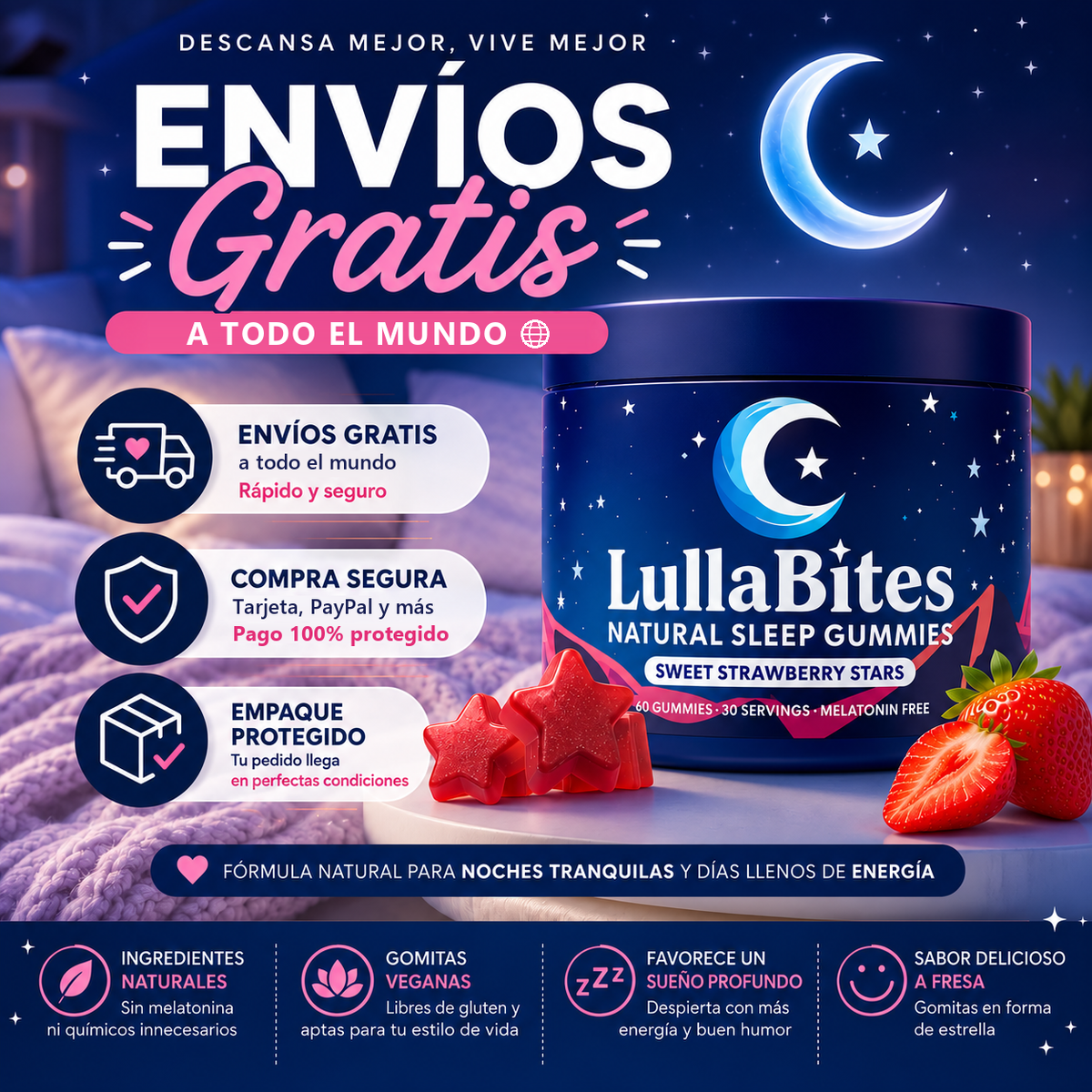 Envíos gratis a todo el mundo y compra segura con tarjeta o PayPal