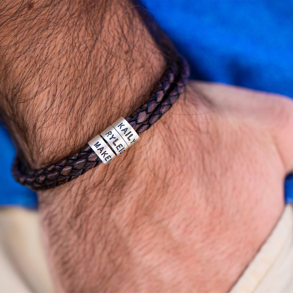 Leather Bracelet – Personalized with Text