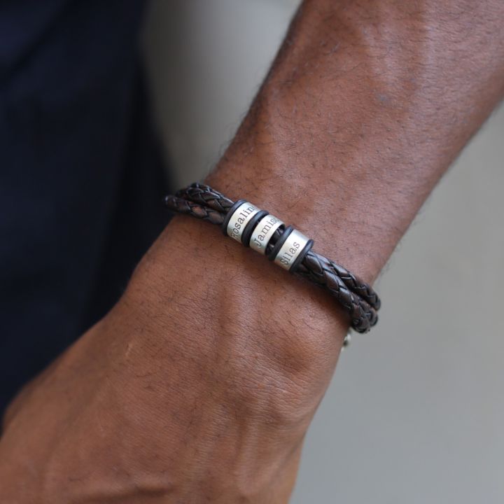 Leather Bracelet – Personalized with Text
